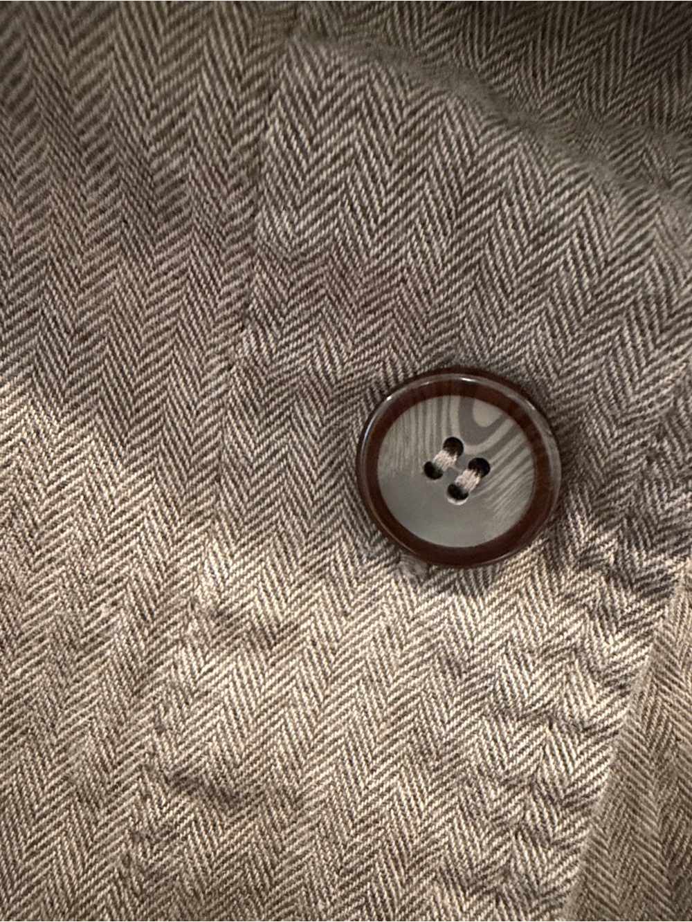 Women's Taupe Utility Button-Front Jacket with Belt - Picture 5 of 9